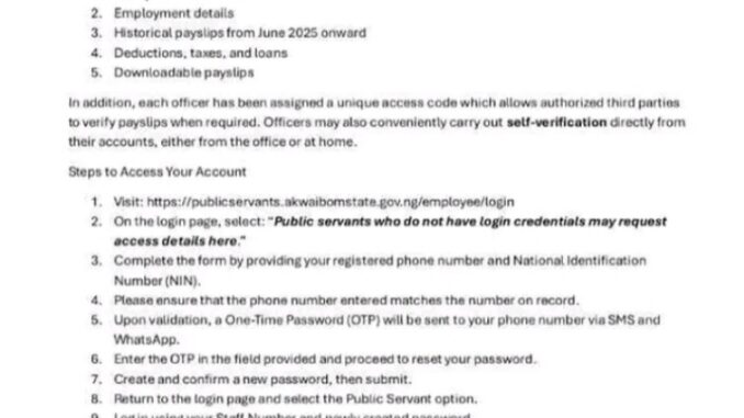 Akwa Ibom Payroll Portal 2026