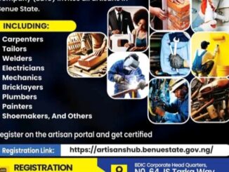 BDIC Opens Portal for Artisans to Register as Verified Service Providers in Benue State