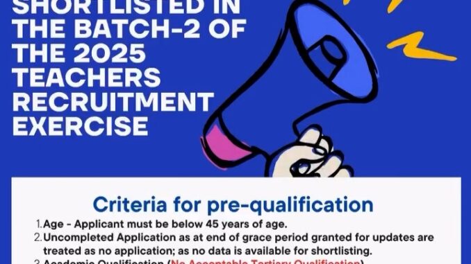 Abia MoBSE Releases 2025 Teachers Recruitment Second Batch Shortlist