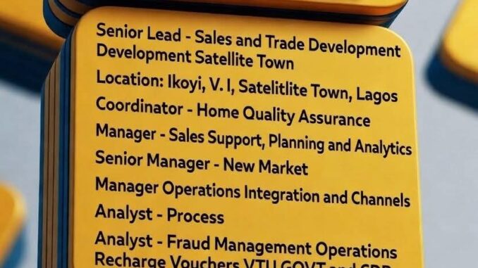 MTN Nigeria Recruitment 2026