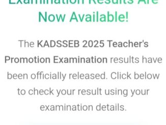 KADSSEB Teachers Promotion Exam